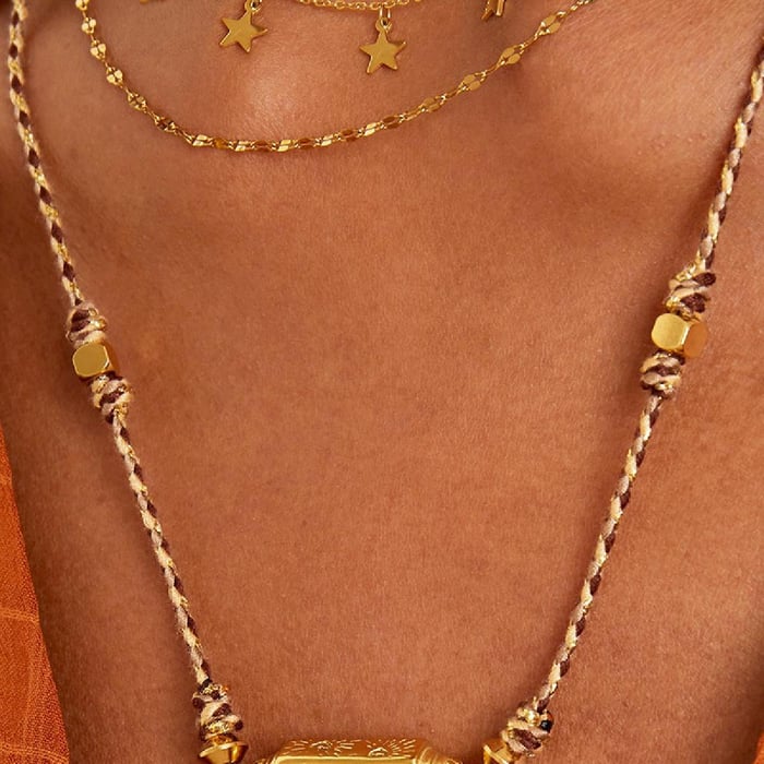 Stainless steel bead necklace h5Picture4